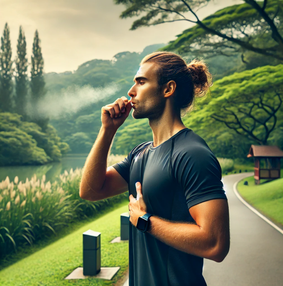 러닝중 올바른 호흡법 관련 사진