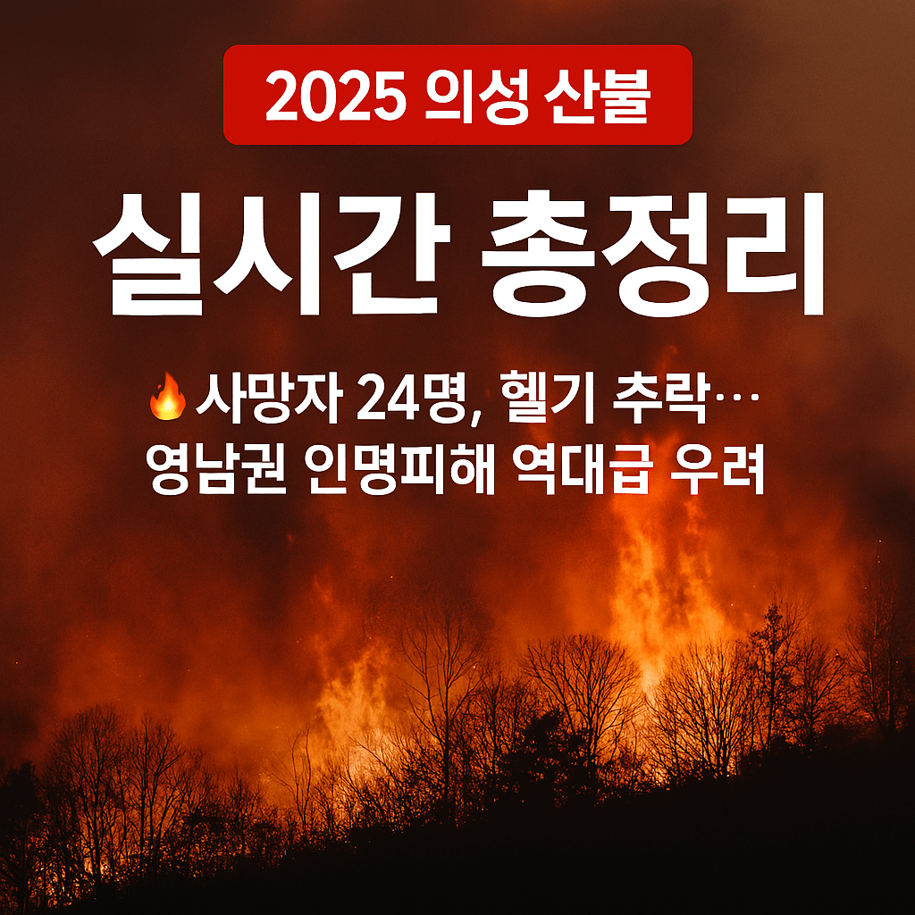2025 의성 산불 실시간 총정리- 역대 최악' 의성 산불에 가랑비‥진화 도움엔 한계