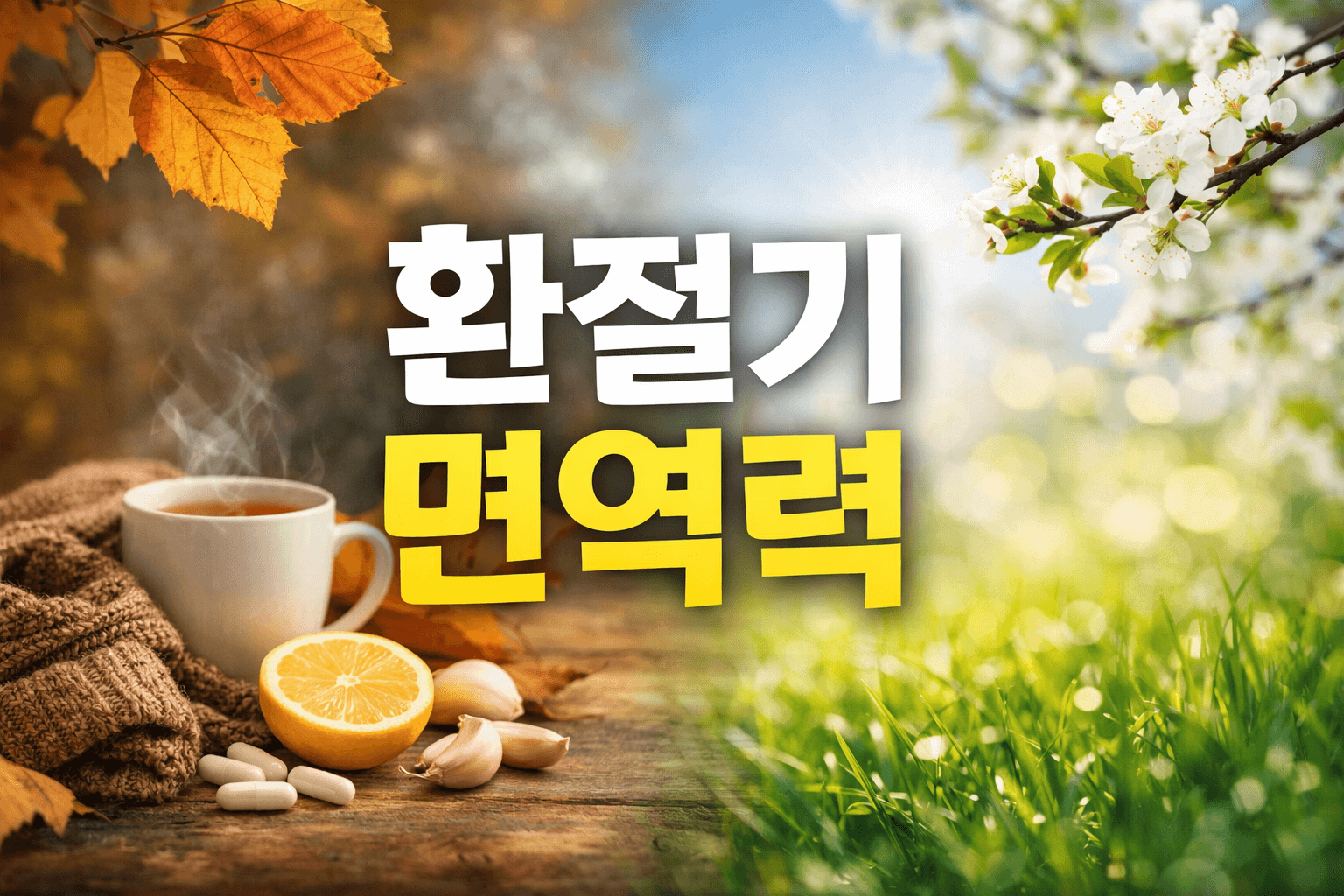 환절기 면역력 저하 원인과 면역력 높이는 생활 습관 총정리
