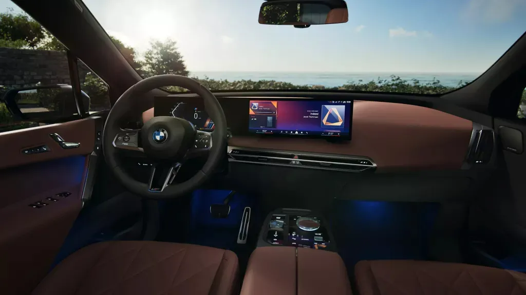 BMW IX 차량 내부, 외부 이미지