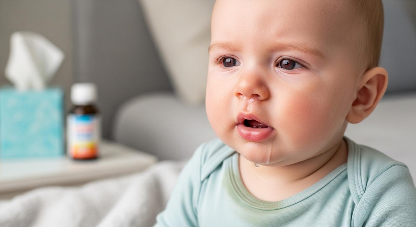 아기 독감 증상 기침