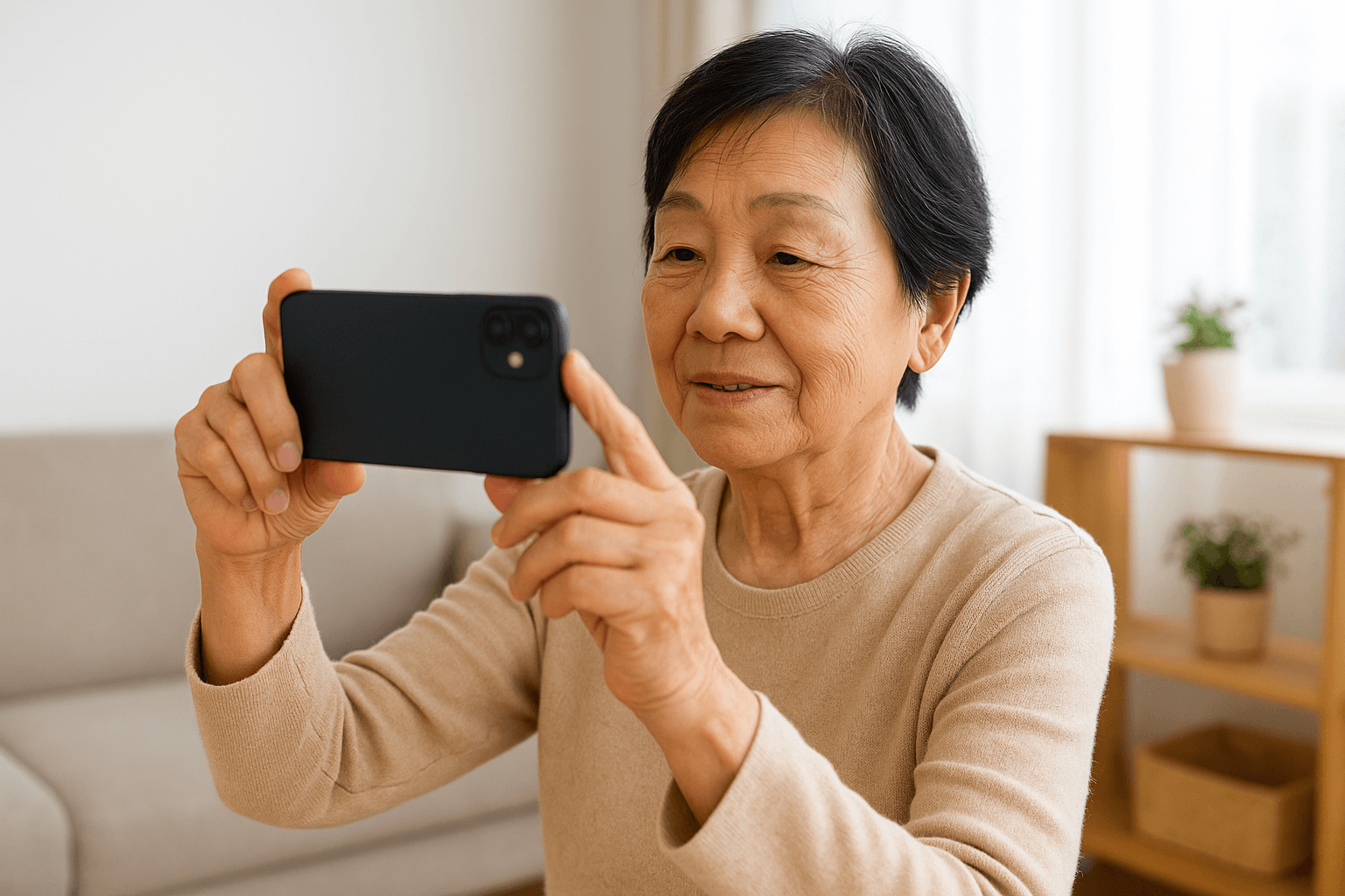 노인 대상 디지털 기기 활용 교육법: 사진 찍고 앨범에서 찾는 방법