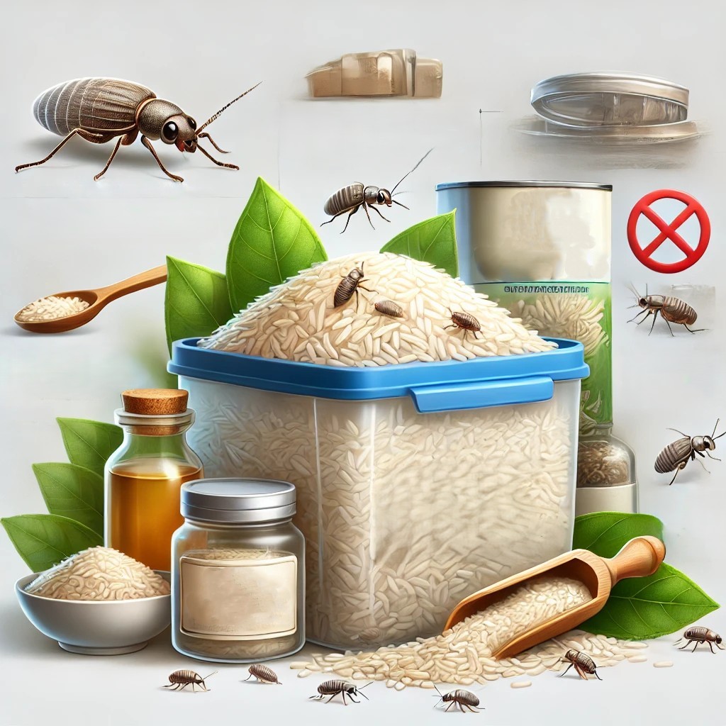 쌀에 생긴 쌀바구미 사진