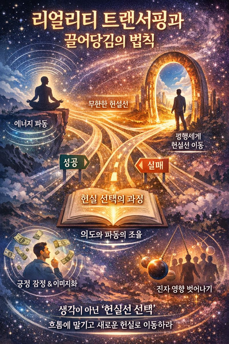 트랜서핑 끌어당김 해석 (현실창조, 파동, 평행세계) 관련 이미지
