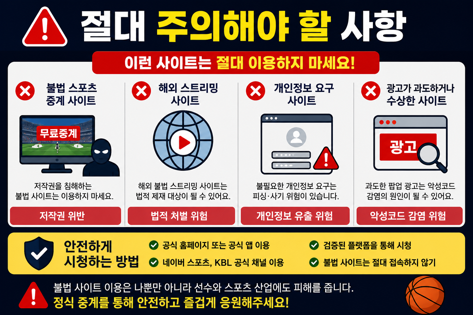 주의사항 요약 정리
