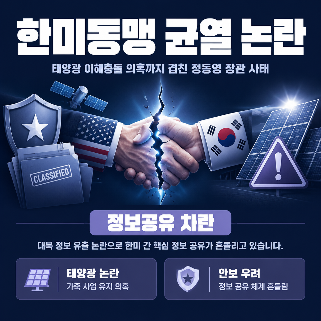 한미동맹 균열 논란