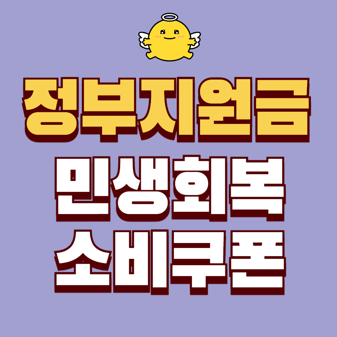 11월 정부지원금 총정리 - 민생회복 소비쿠폰