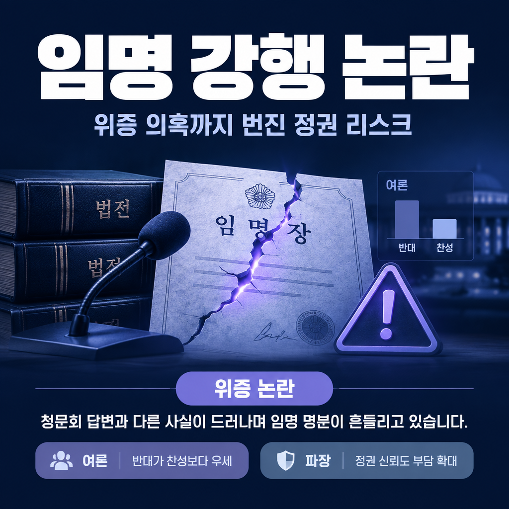 임명 강행 논란