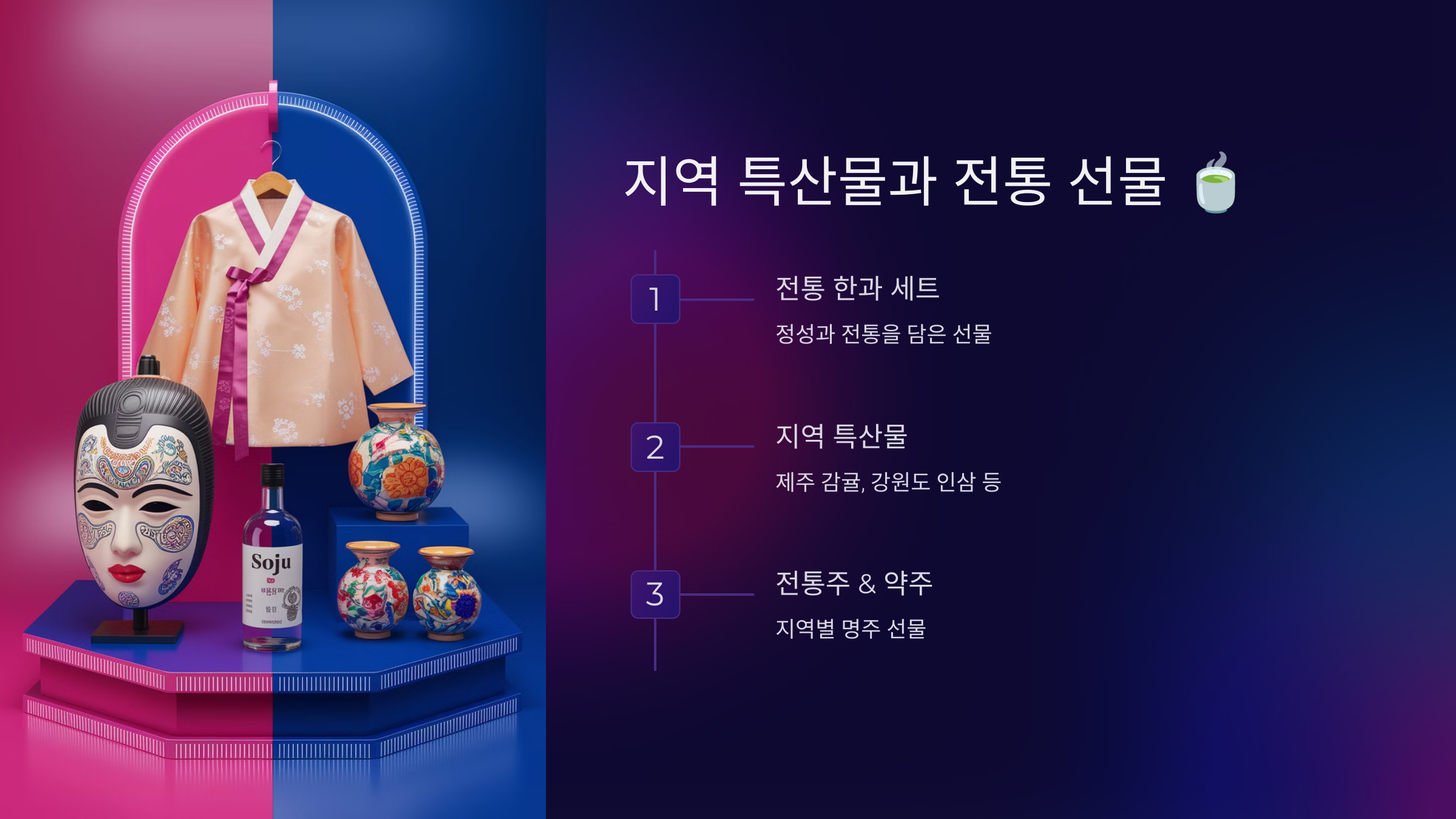 지역 특산물과 전통 선물