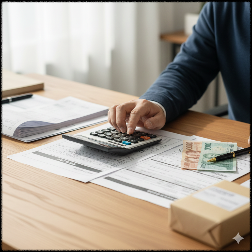 관 부가세 계산 과정을 보여주는 이미지