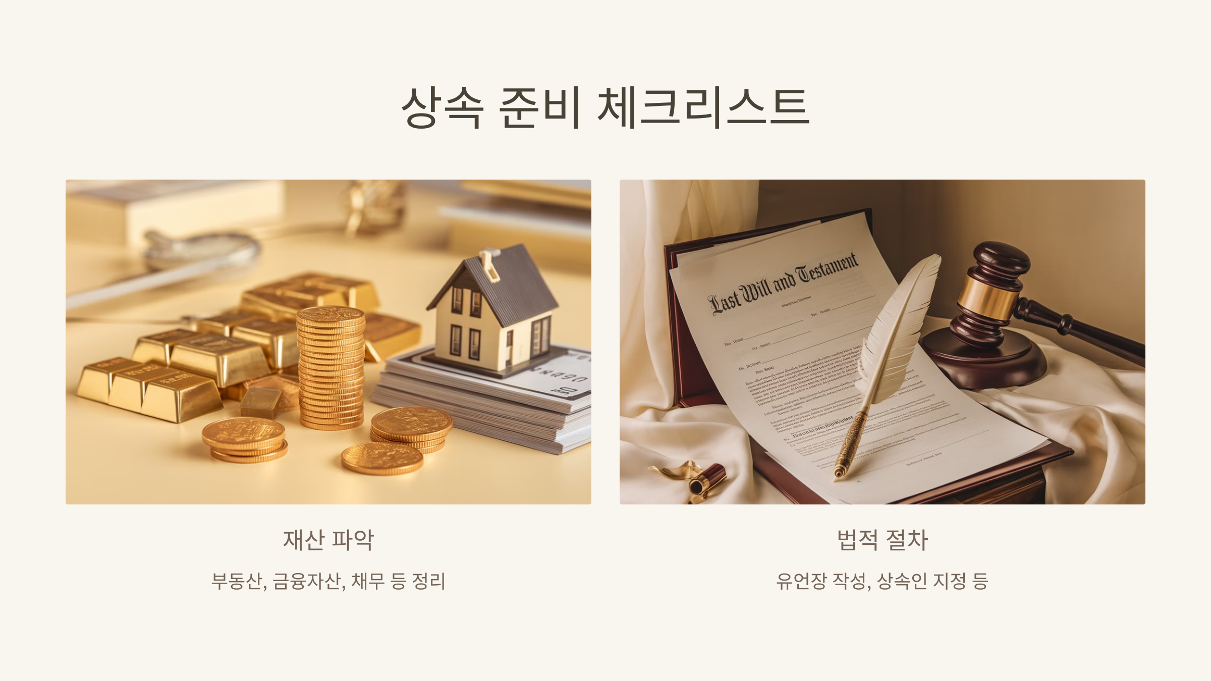 상속 준비, 놓치지 말아야 할 체크리스트는?