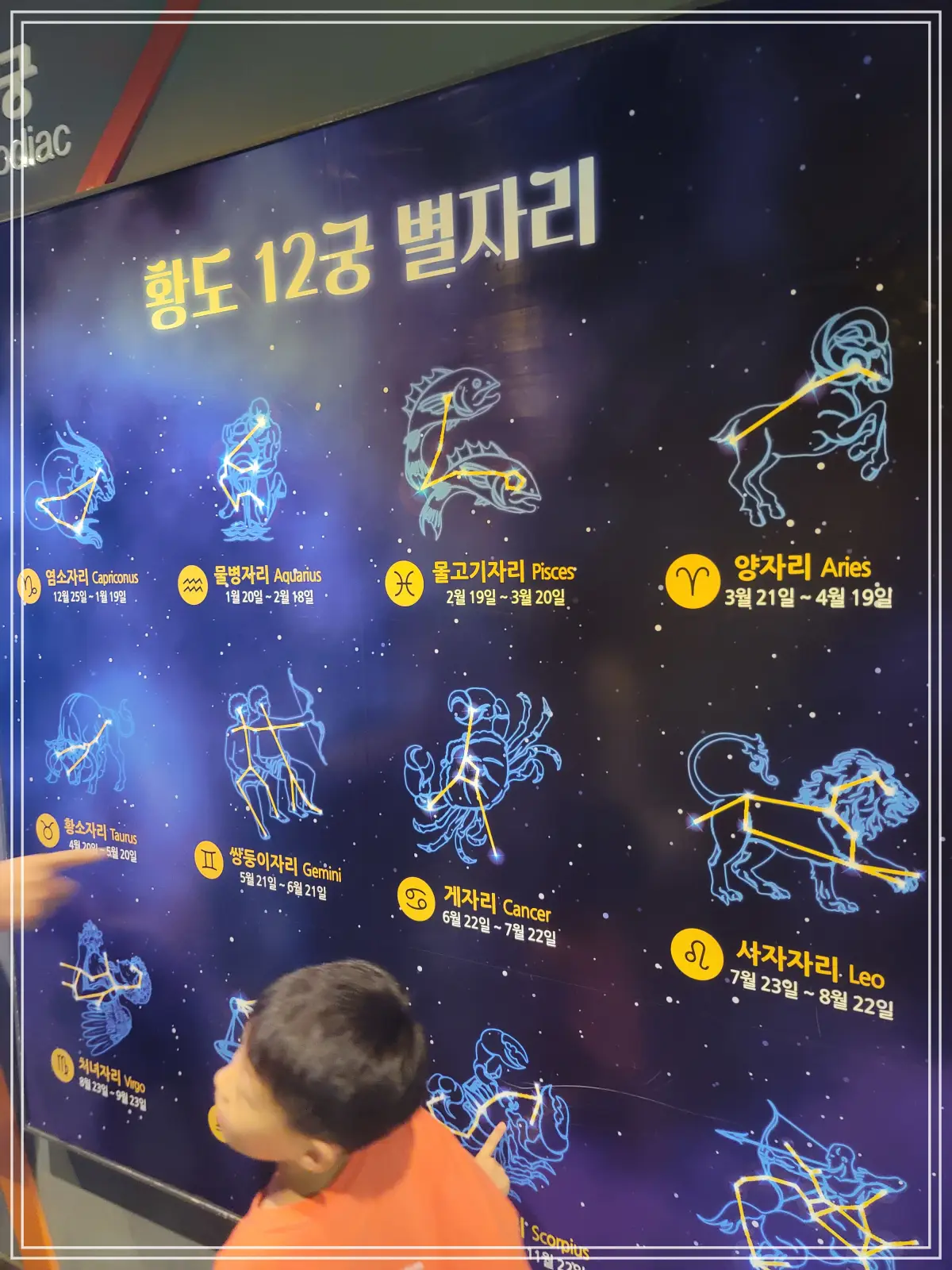 천문과학관-황도-12궁-별자리