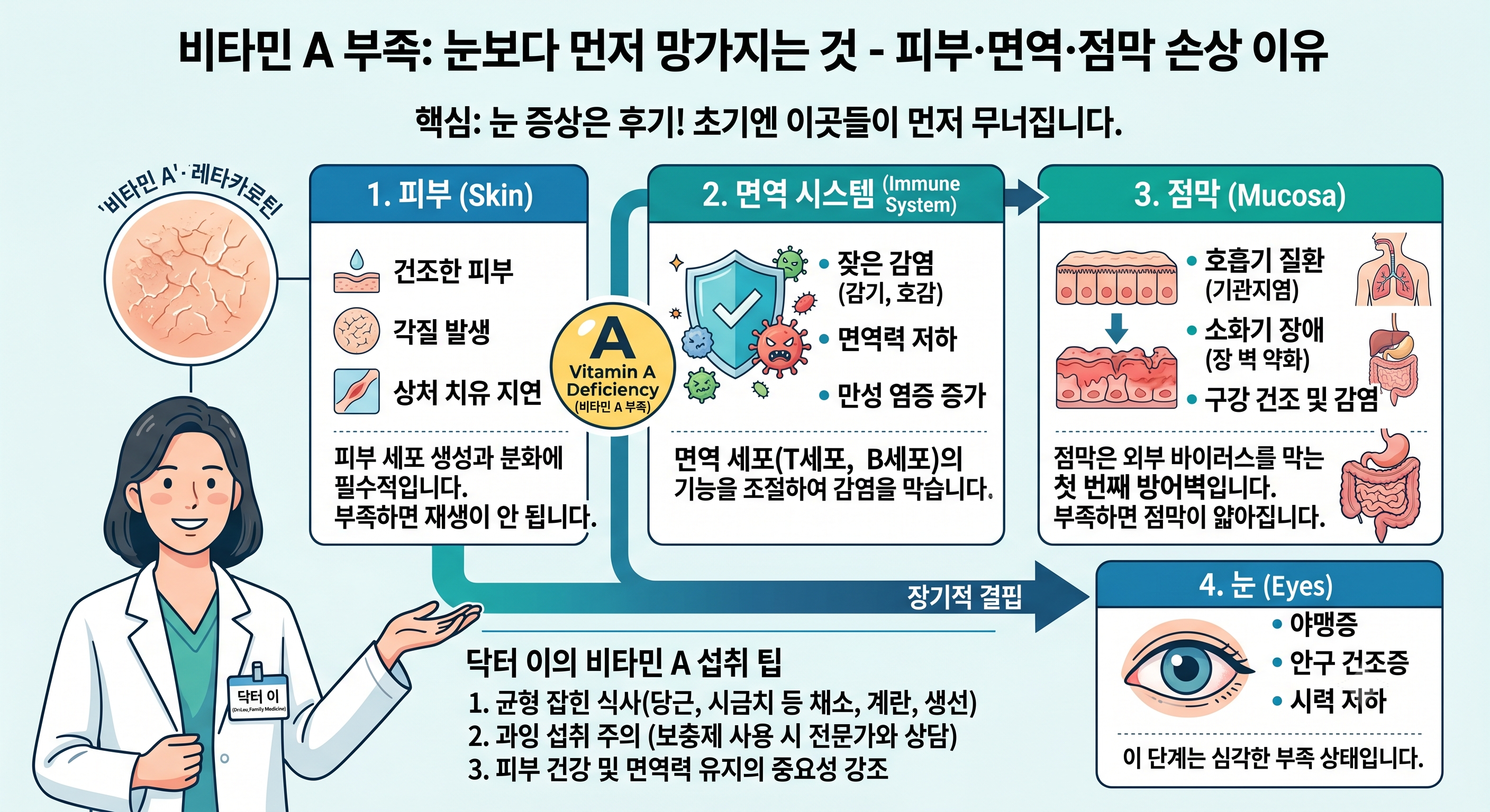 비타민A 부족하면 눈보다 먼저 망가지는 것