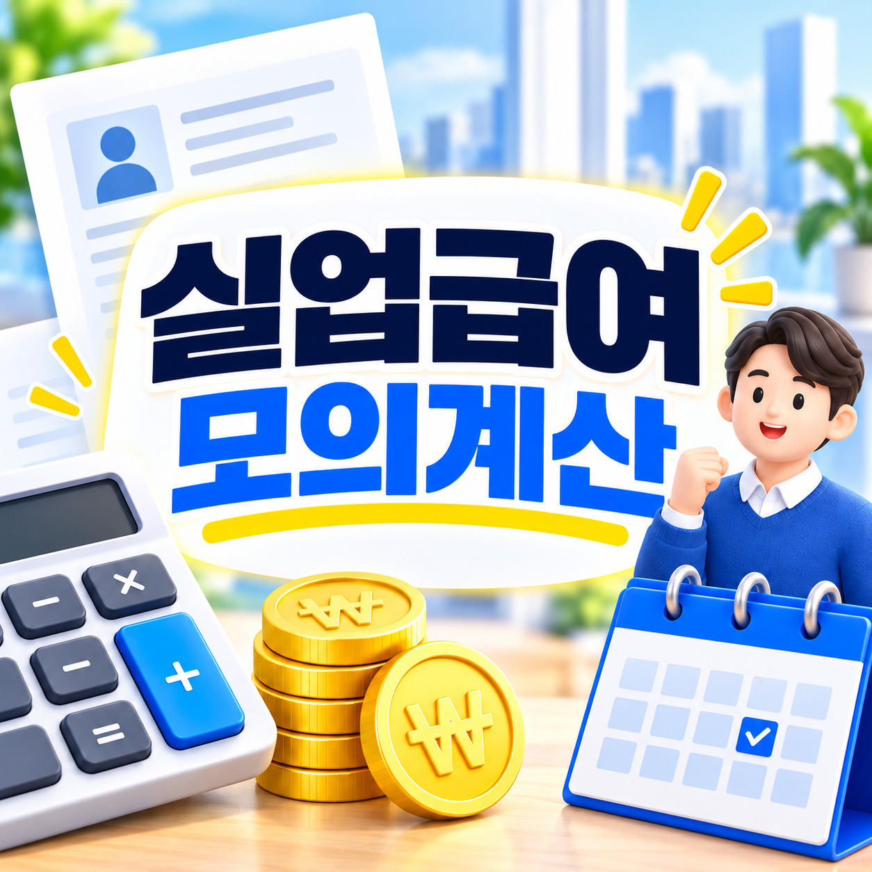 실업급여 모의계산