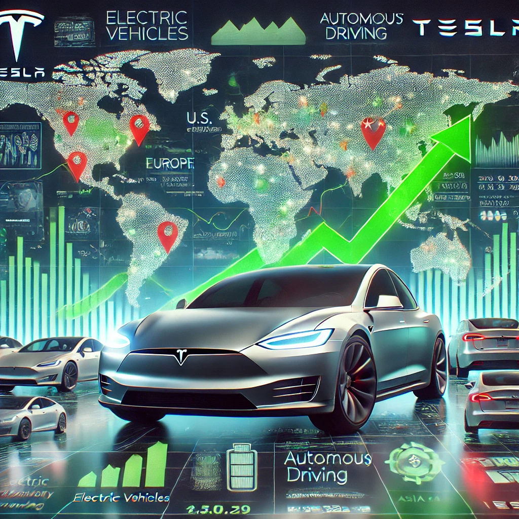 테슬라의 글로벌 증시 비교 이미지