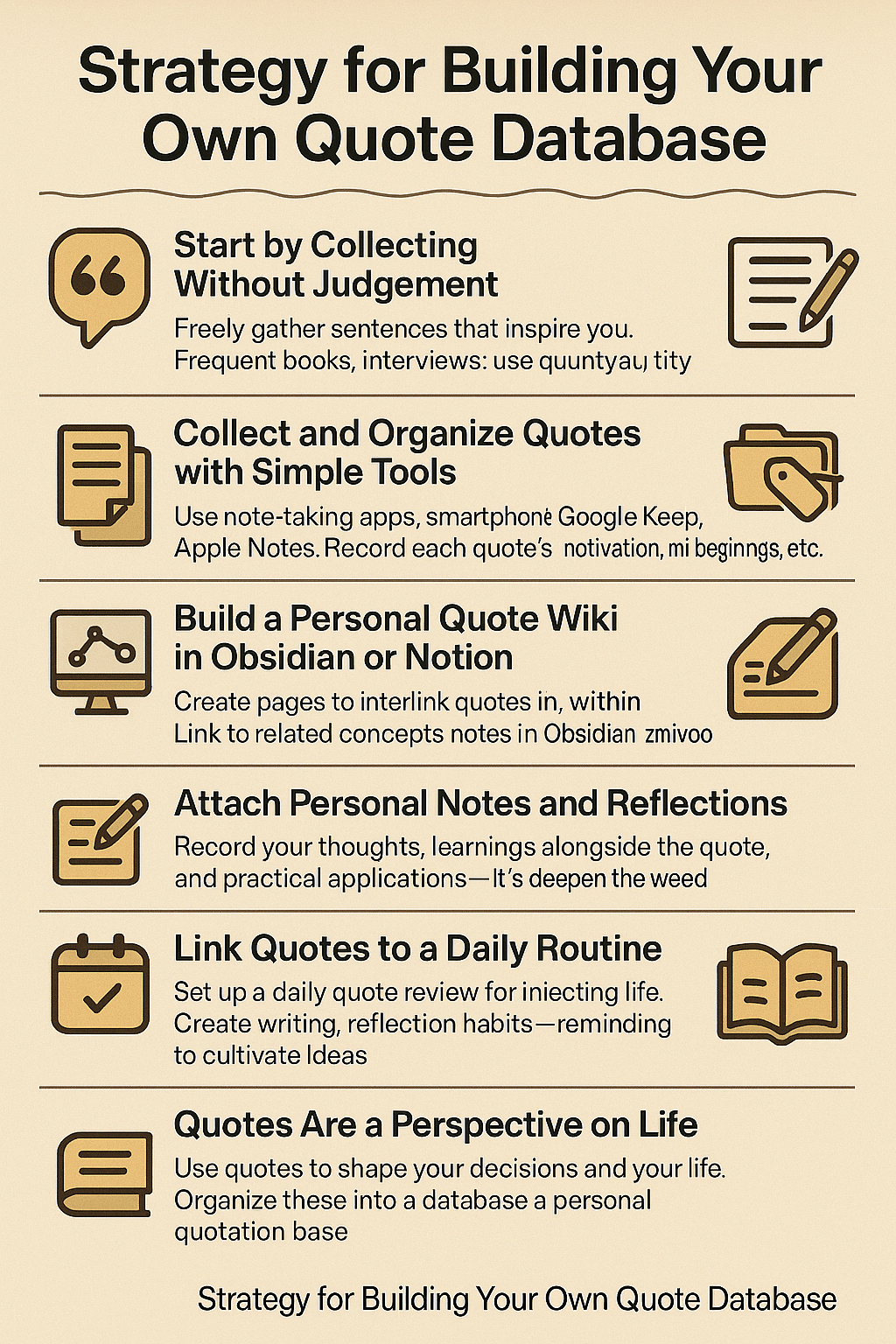 나만의 명언 데이터베이스 구축 전략