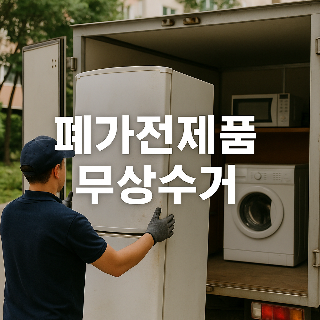 폐가전제품 무상수거 품목과 신청방법