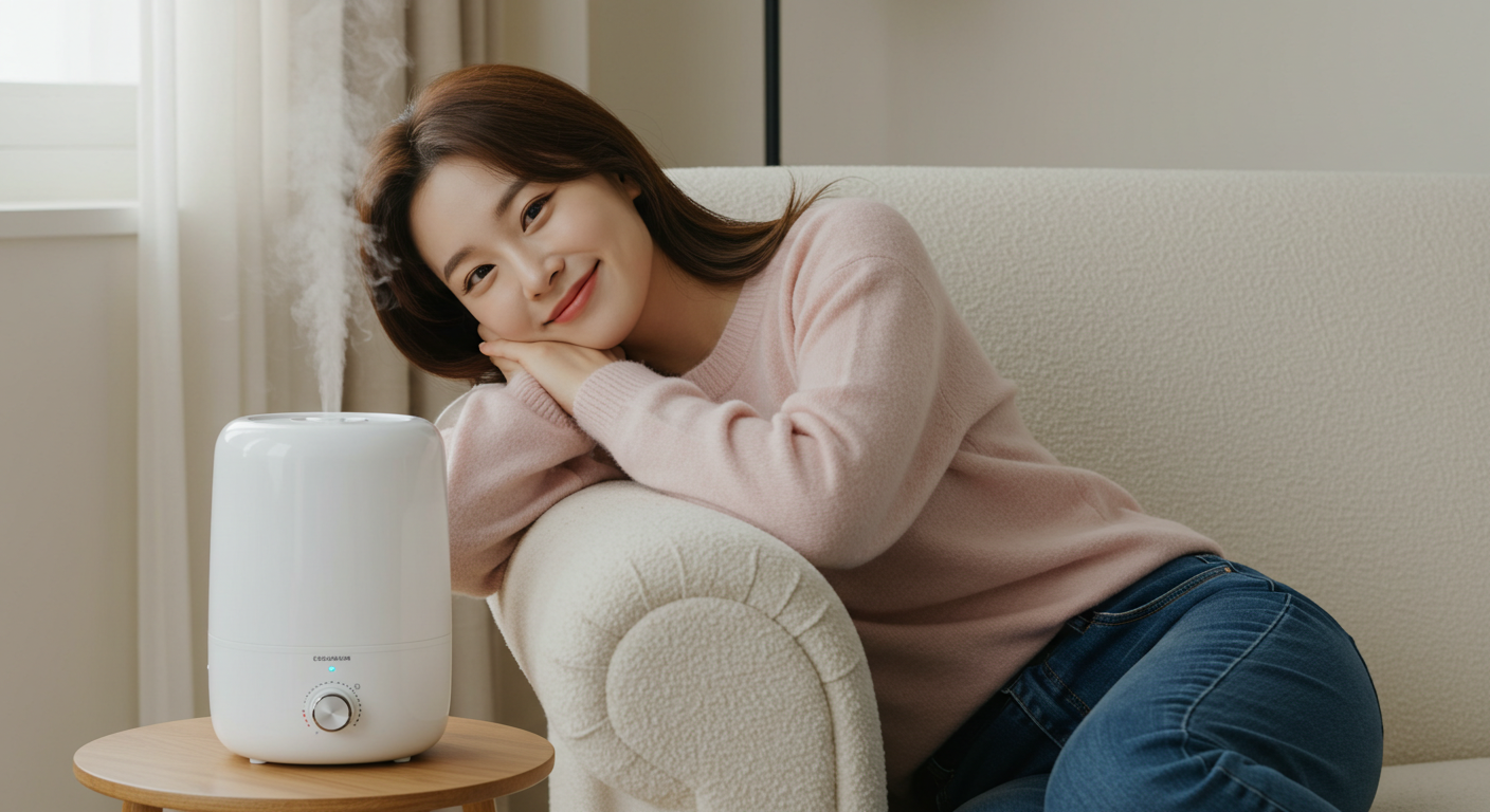 가습기의 올바른 사용 모습
