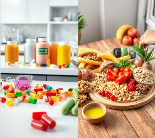 다이어트 보조제 vs 자연식단