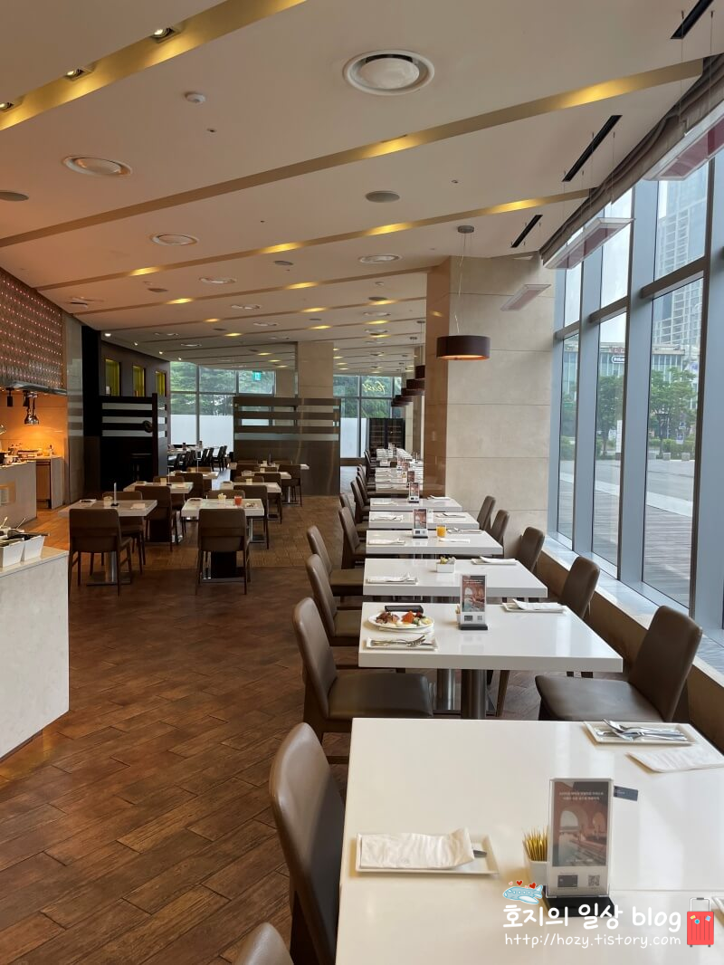 송도 쉐라톤 조식당 전경