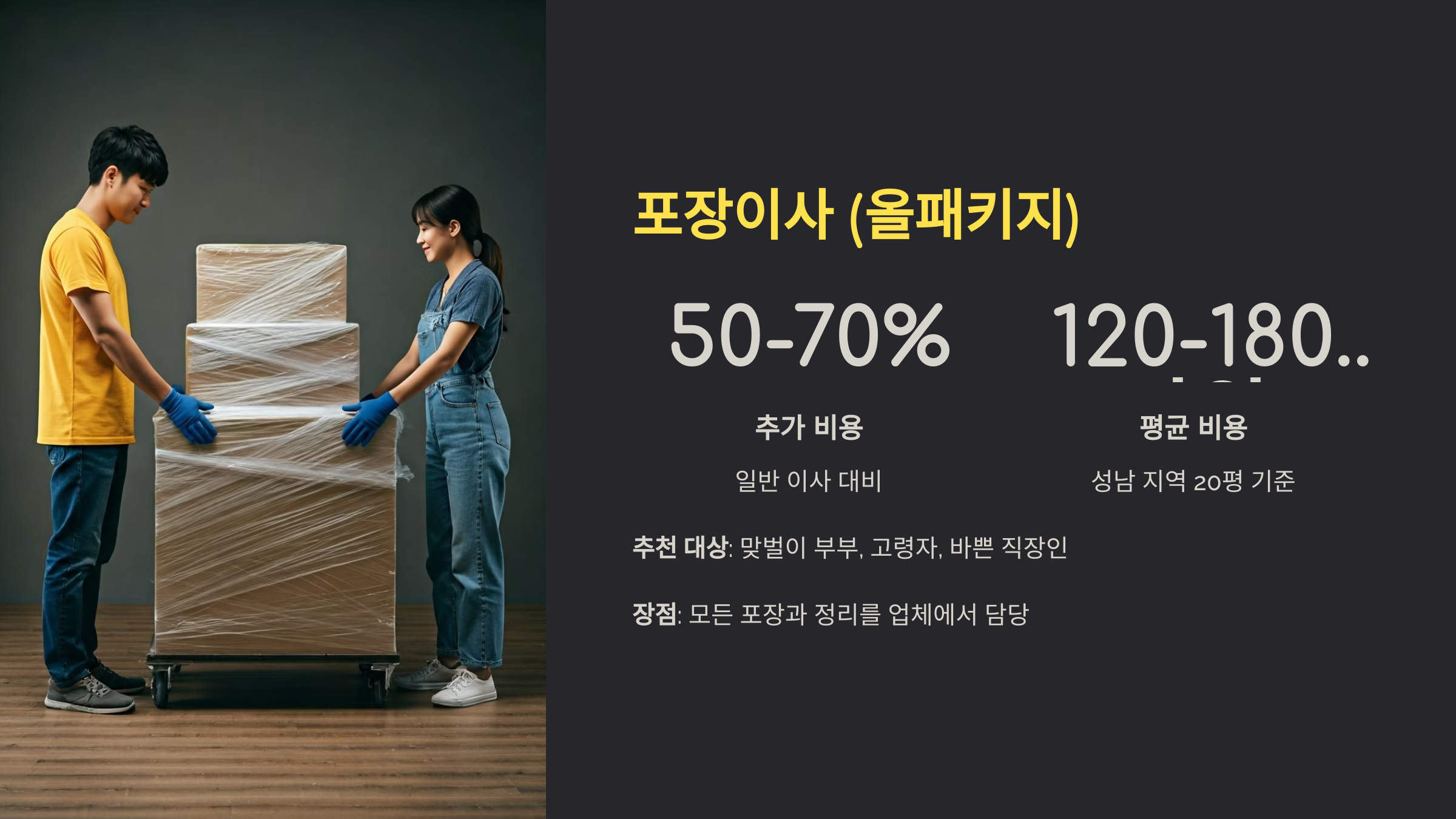 성남 이삿짐센터 포장이사 가이드