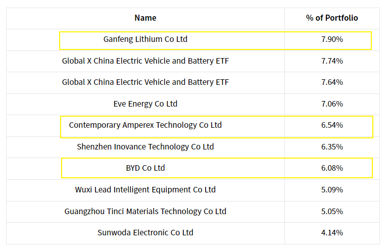 tiger 차이나 전기차 solactive