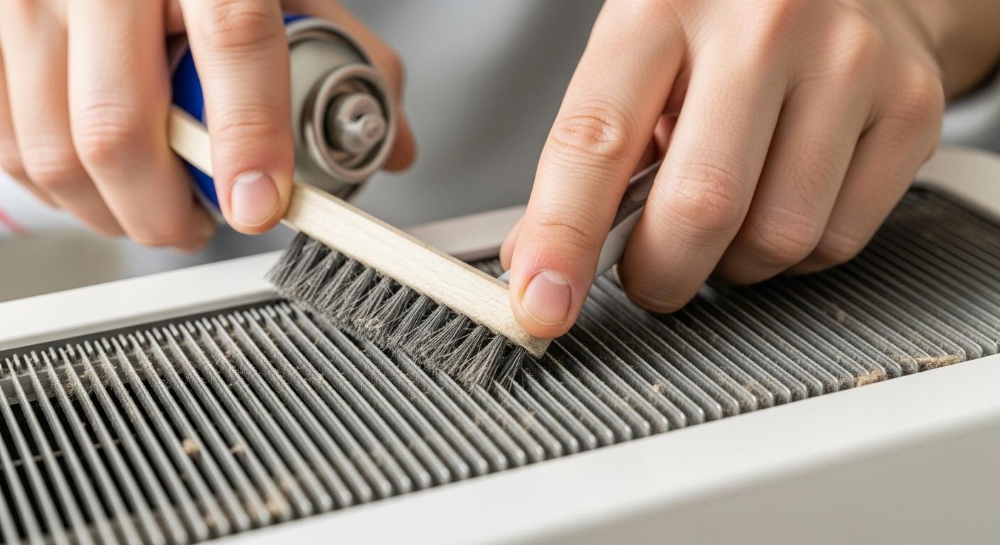 제습기 냉각핀 청소