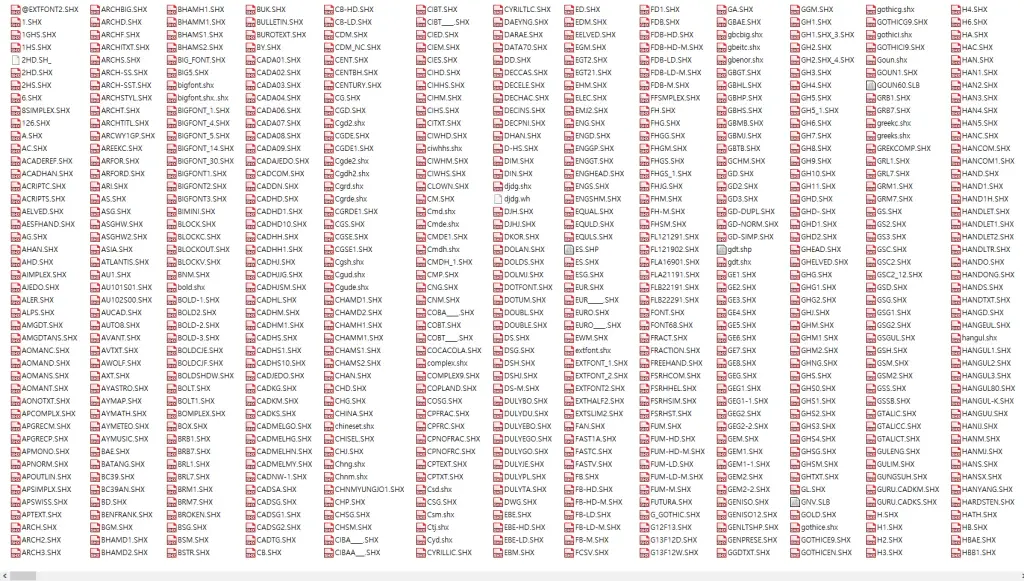 오토캐드-폰트2