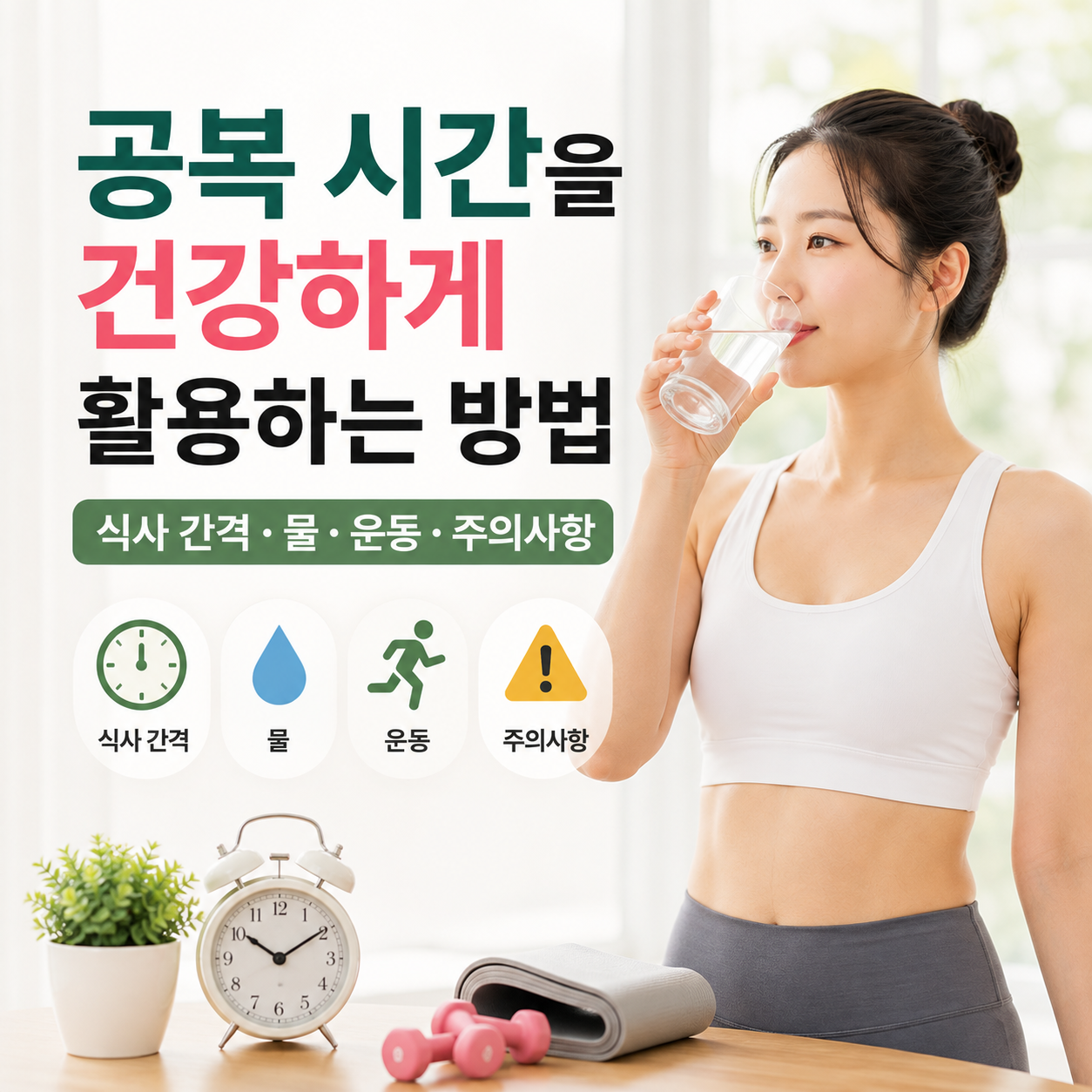 공복 시간을 건강하게 활용하는 방법