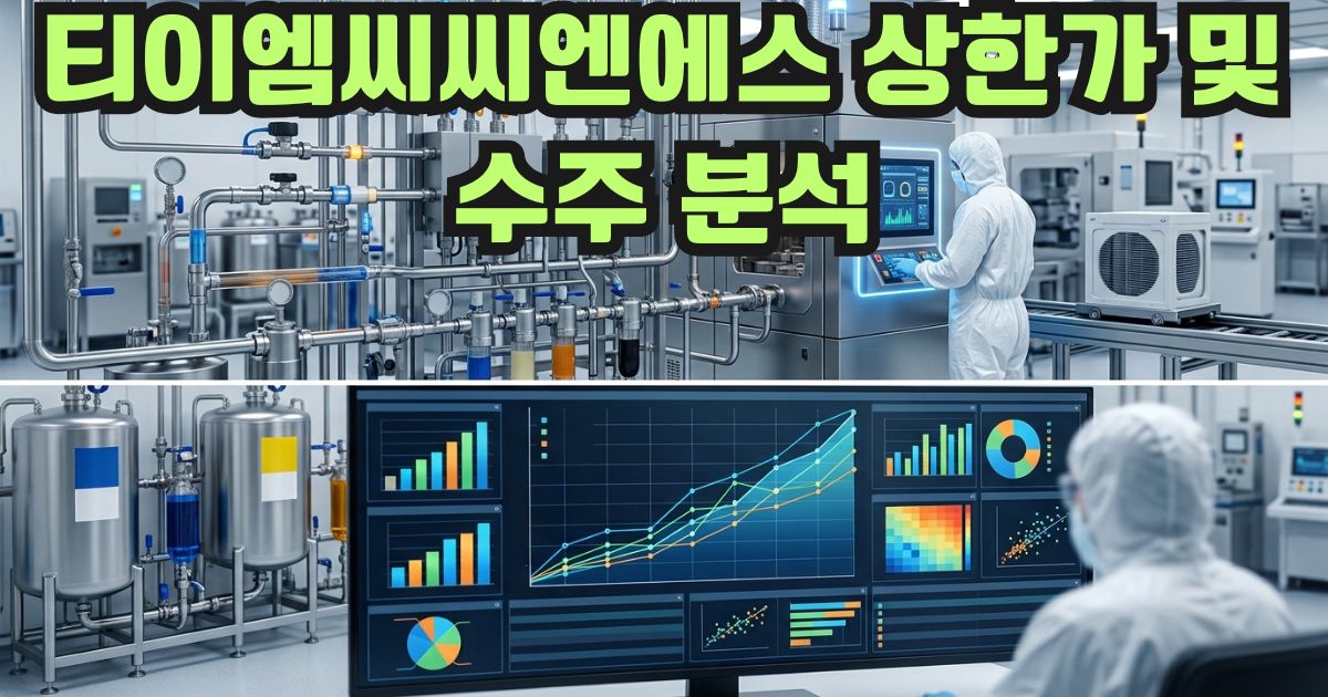 티이엠씨씨엔에스 상한가 및 수주 분석
