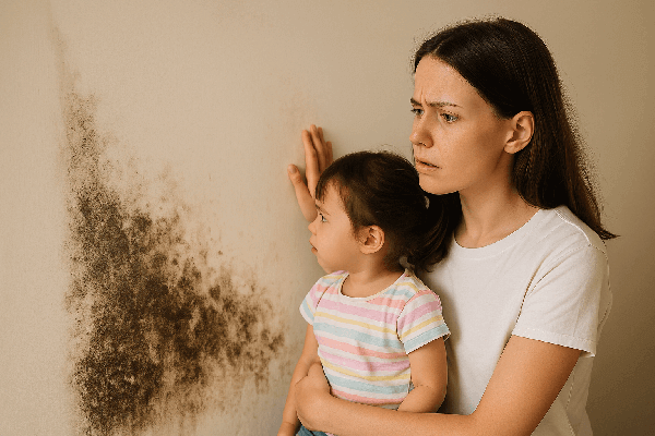 가상의 시나리오 – “곰팡이 때문에 이사까지 고민한 주부”