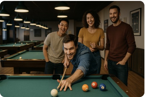 당구공 재질 사진