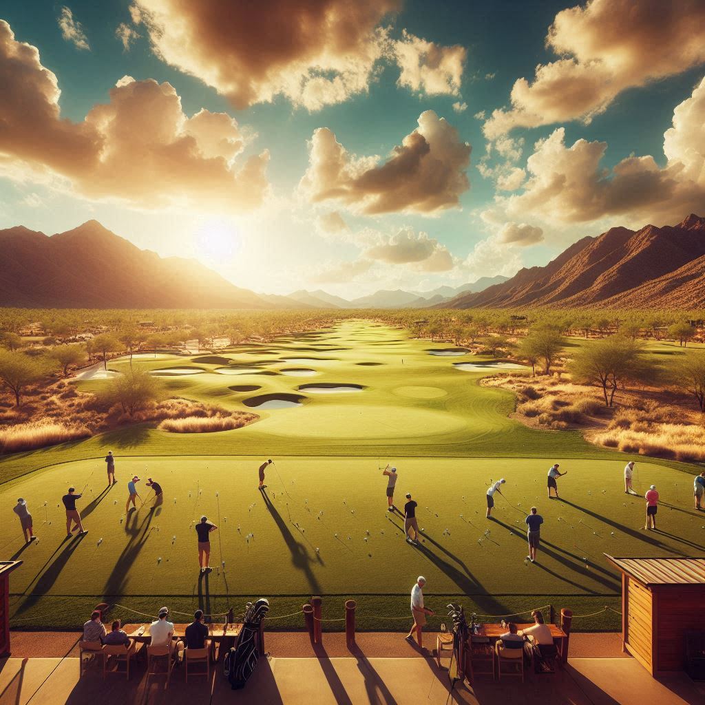 실외골프연습장 배경