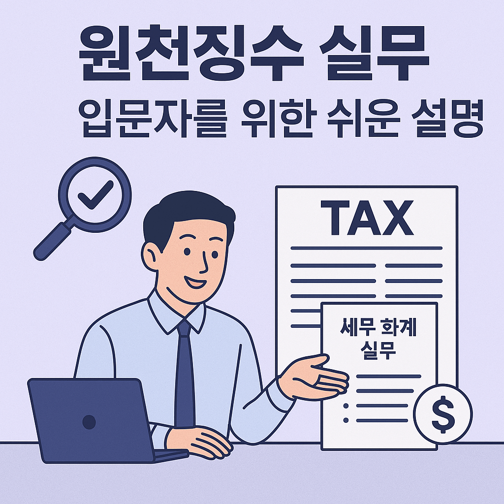 원천징수 실무 입문자를 위한 쉬운 설명