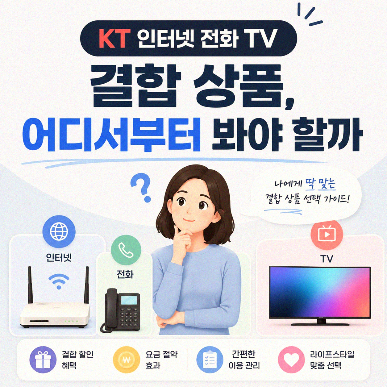 KT 인터넷 전화 TV 결합 할인, 어떻게 알아봐야 할까