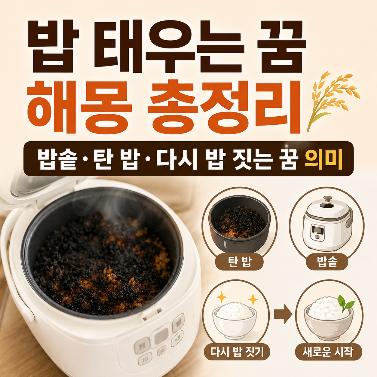 밥 태우는 꿈