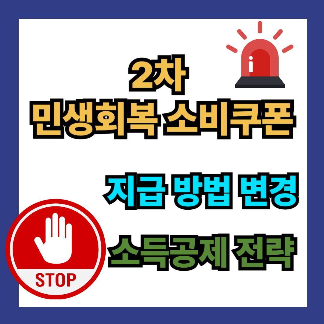민생회복 소비쿠폰 소득공제 전략
