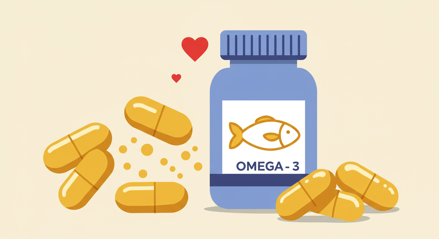 오메가-3 – 심혈관 건강과 전 연령층을 위한 대표 보충제
