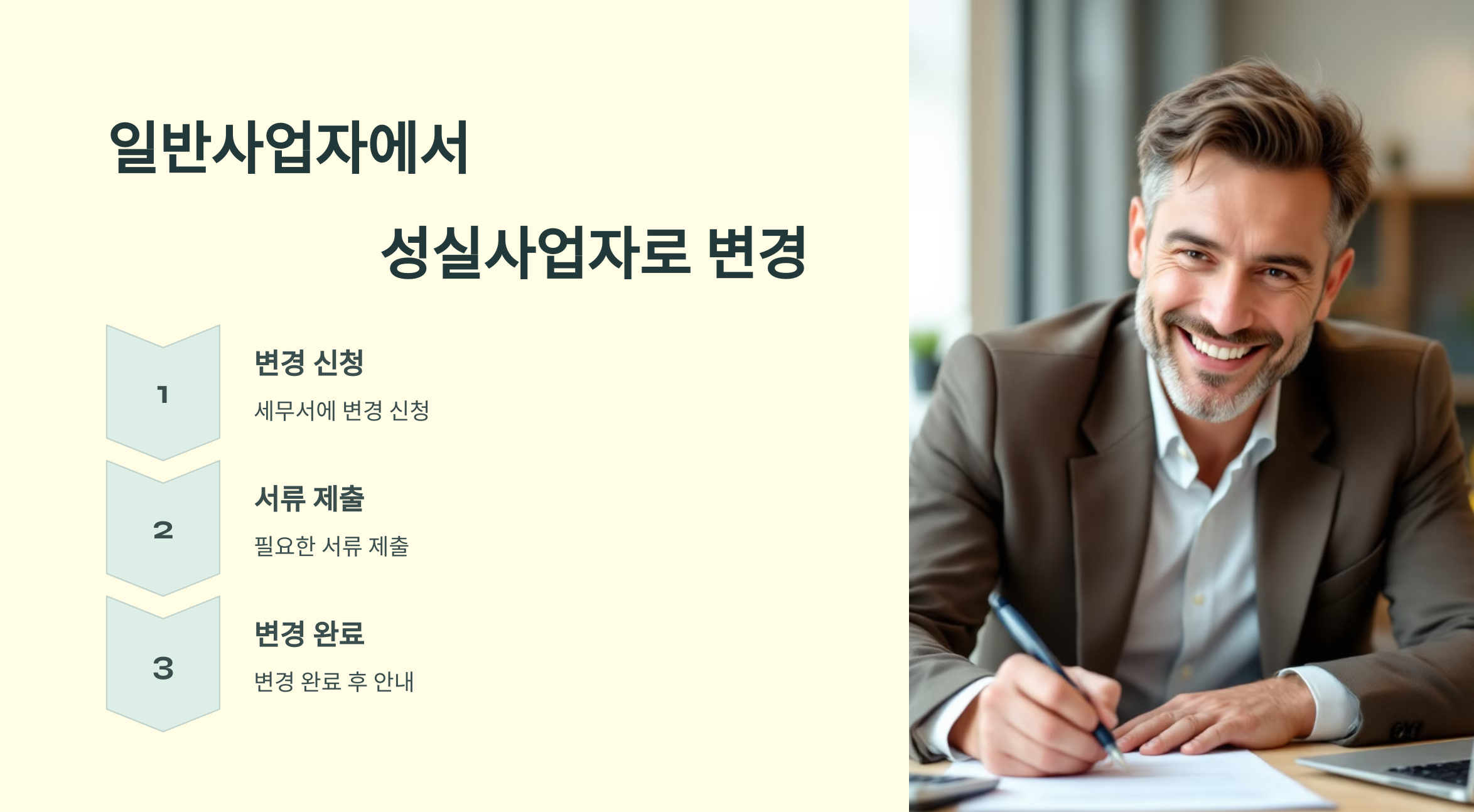 성실사업자로 변경