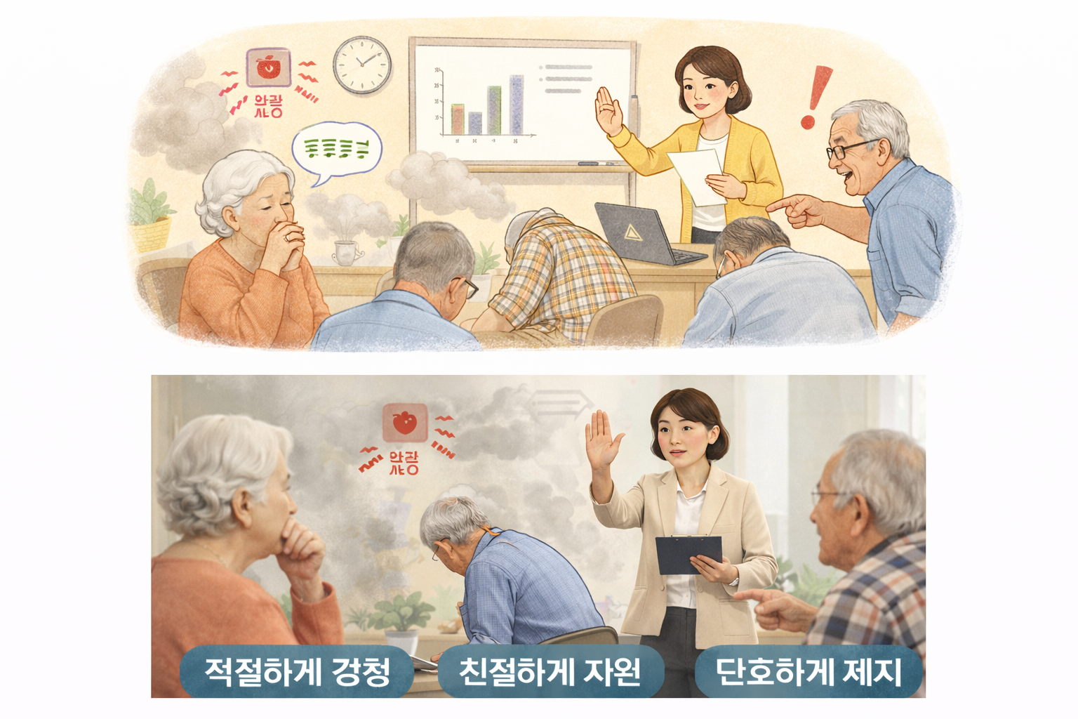 문제행동 유형별 강사의 개입 원칙