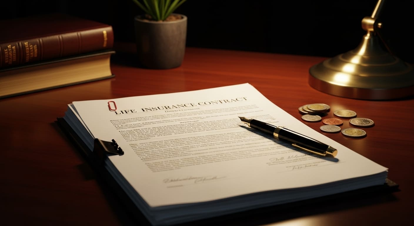 생명보험 연금전환 신청서와 펜이 놓인 모습