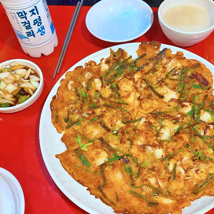 생방송 오늘저녁 부천 역곡상상시장 한국식 피자 빈대떡 맛집