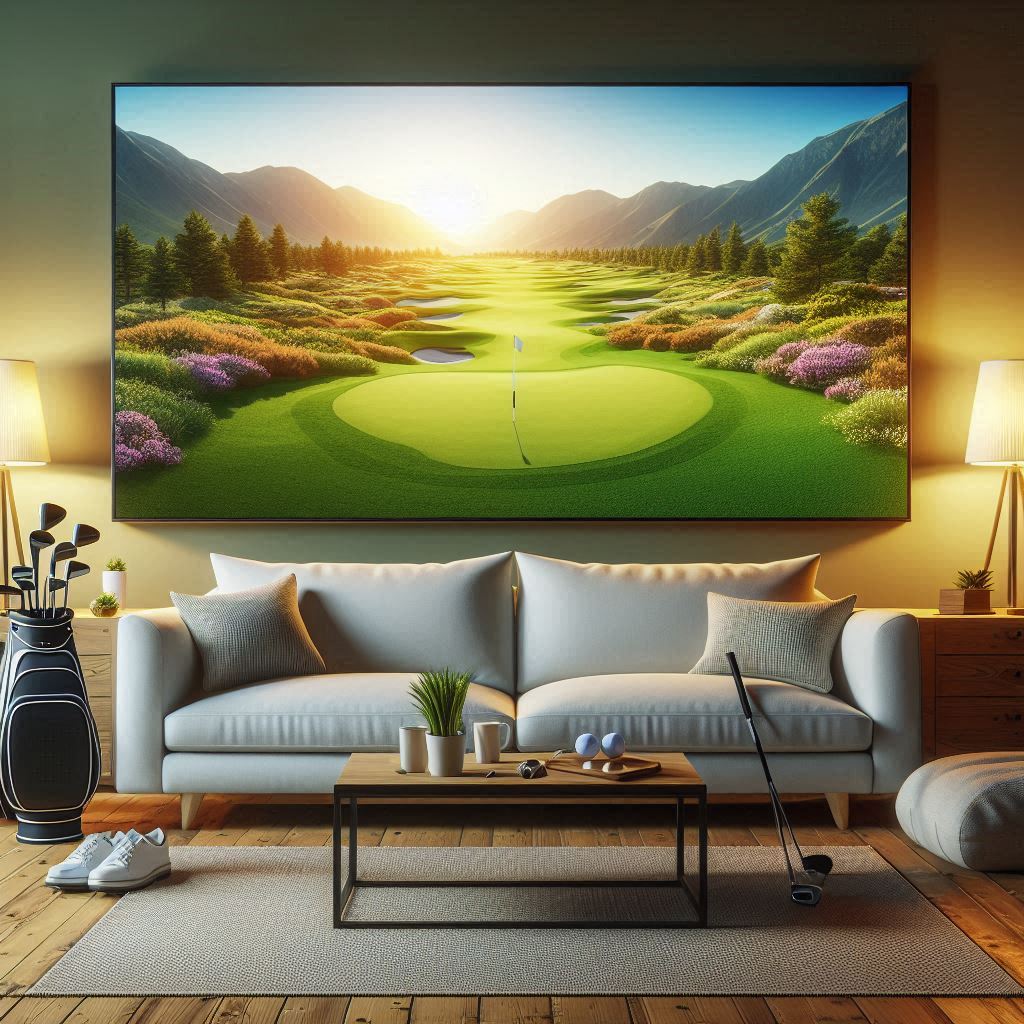 스크린골프장 배경