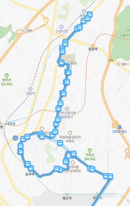 3200번 버스 노선