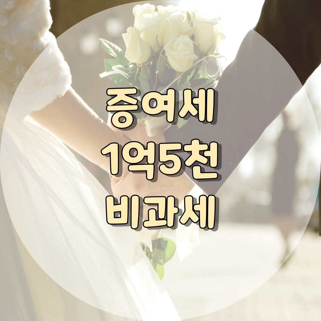 증여세 1억5천 비과세