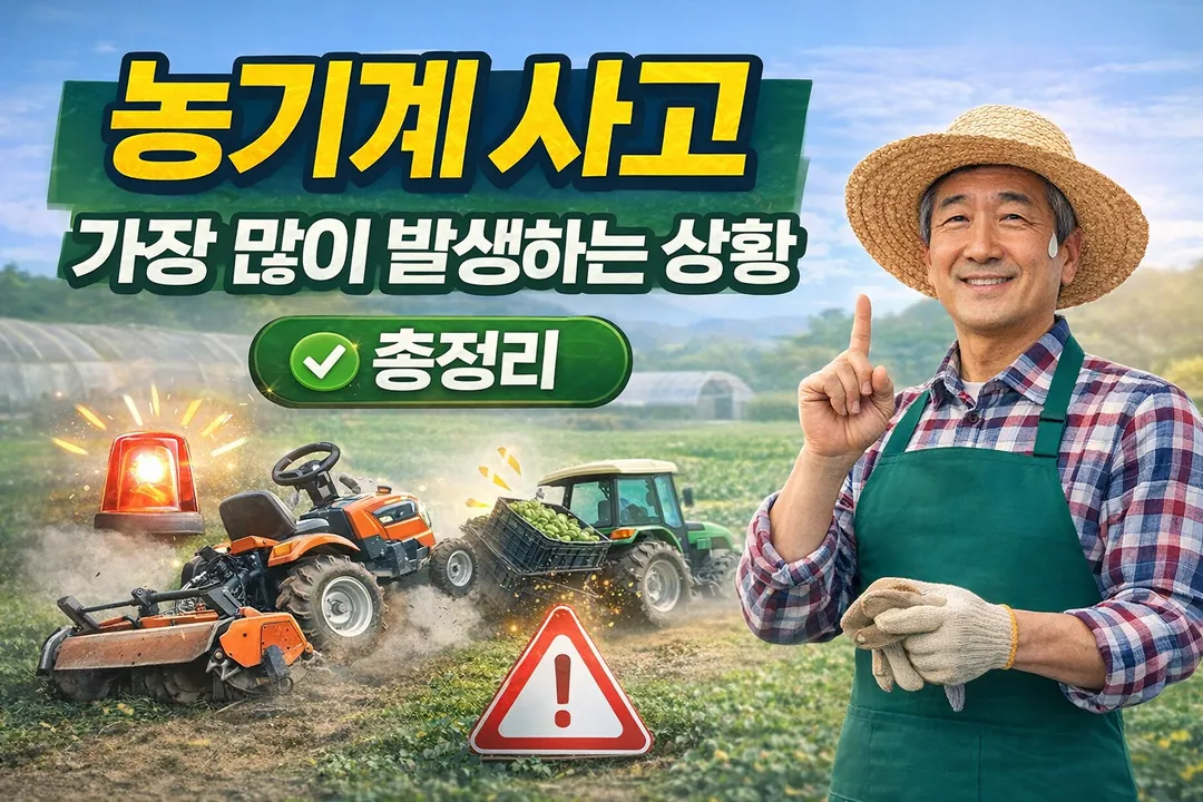 농기계 사고 가장 많이 발생하는 상황