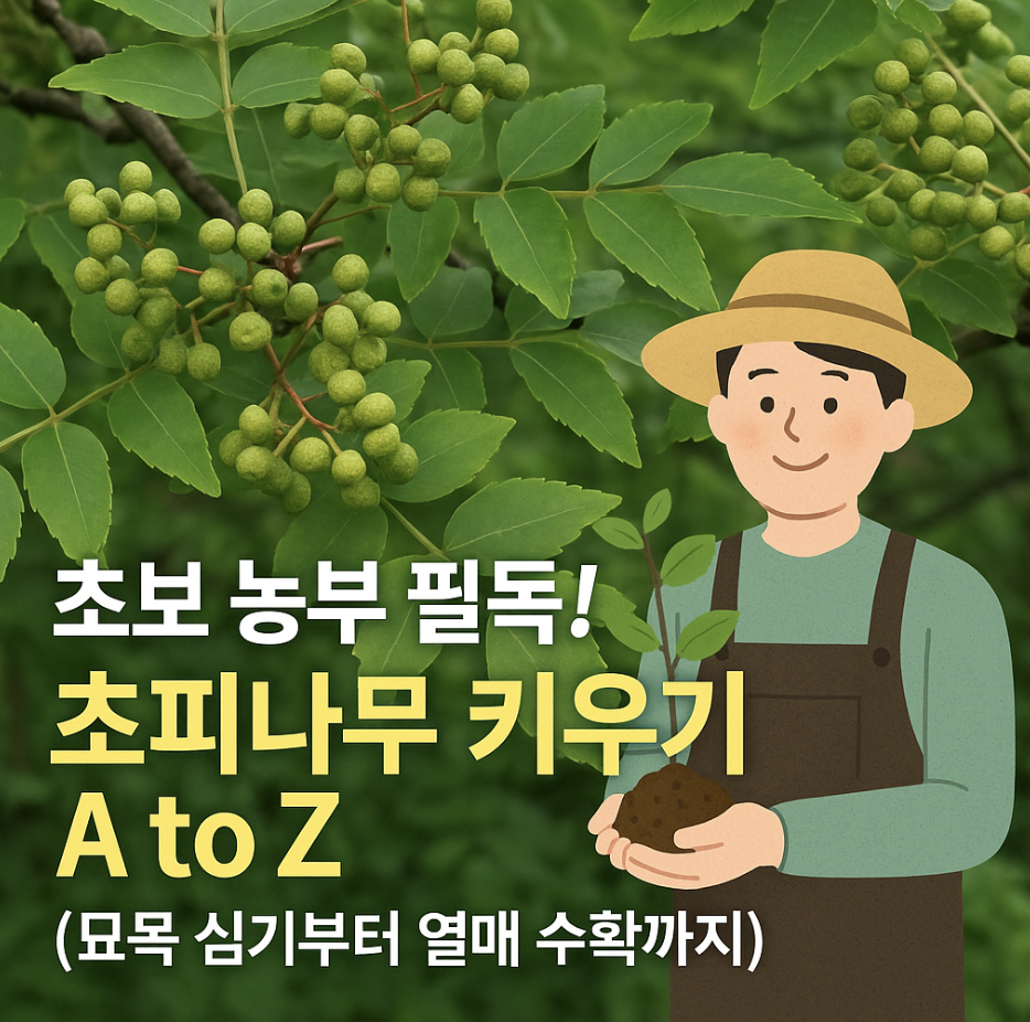 초보 농부 필독! 초피나무 키우기 A to Z (묘목 심기부터 열매 수확까지)