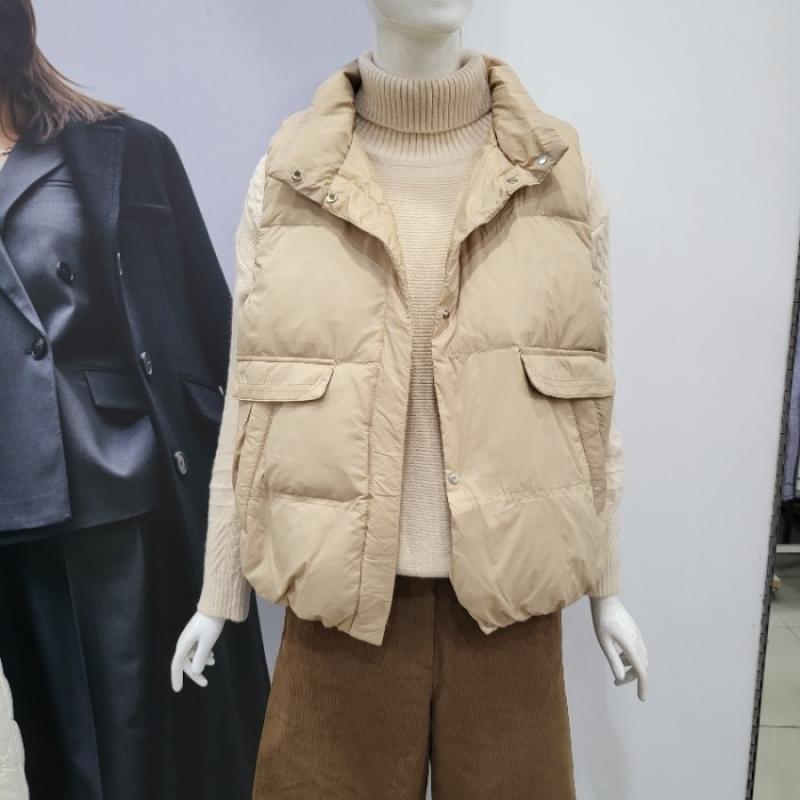 ab.f.z Abfz DP01 차이나넥 덕다운 패딩 조끼 AFW4GD31J