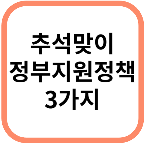 추석맞이 정부 지원 정책 농축수산물 할인대전 대상 숙박 쿠폰 고속도로 통행료 면제 프로야구 입장권 할인