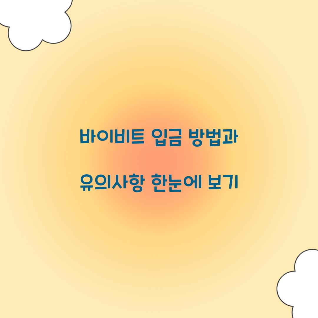바이비트 입금